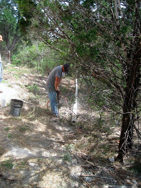 Aqueduct2.JPG - Drilling for aqueduct support posts. April 4, 2008.