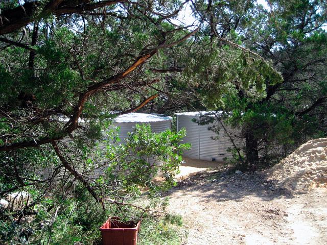 Tank12.JPG - View of finished tanks from entry. 2:15PM September 25, 2007.